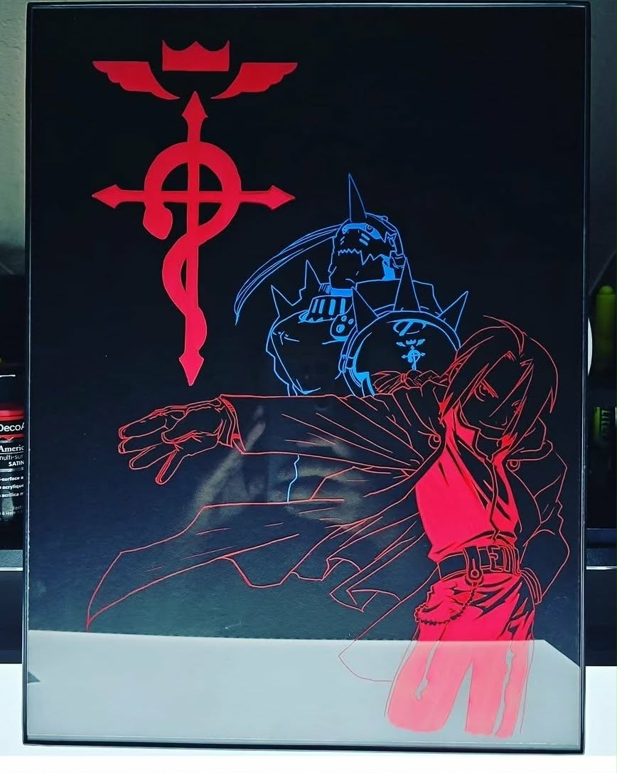 2 Bros FMA Glass Art (Large)