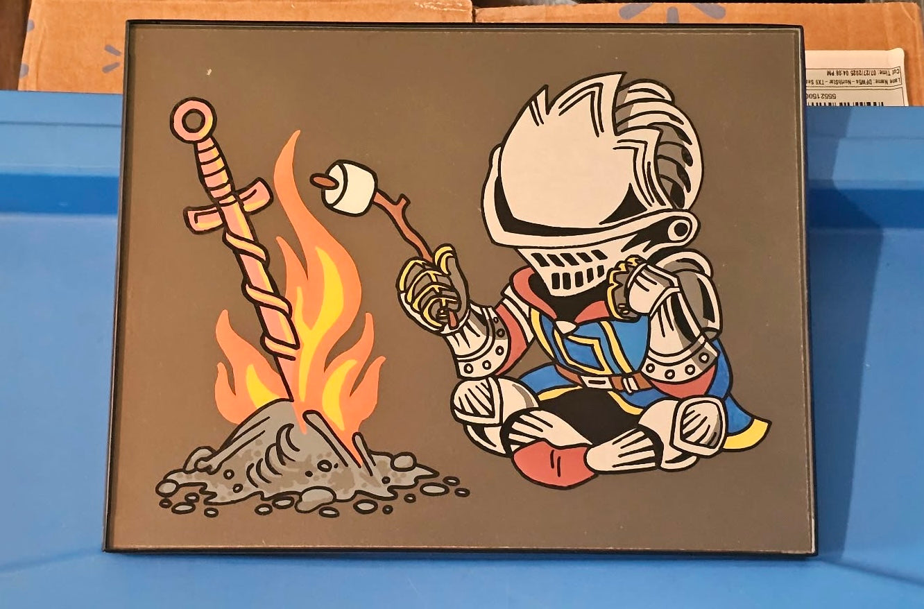 Bonfire Glass Art (Medium)