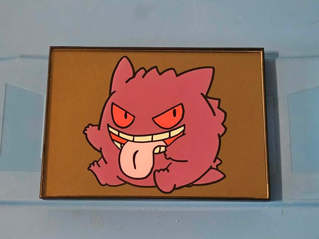 Chibi Gengar Glass Art (Small)