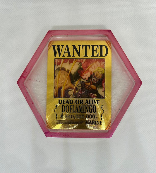 Doflamingo Gold Wanted Coaster
