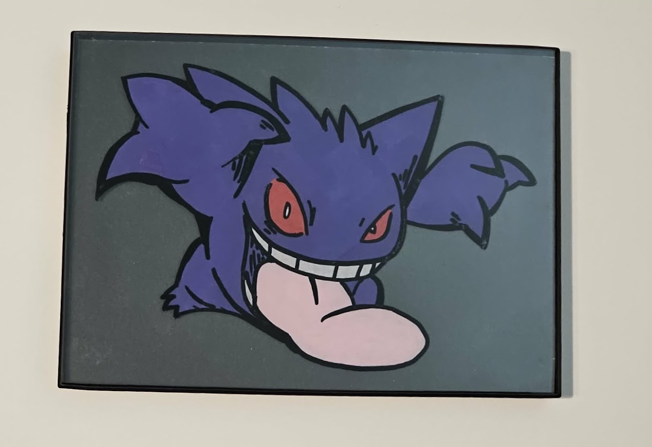 Gen Gengar Glass Art (Medium)